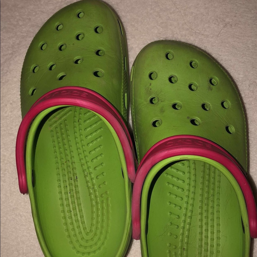 Watermelon crocs